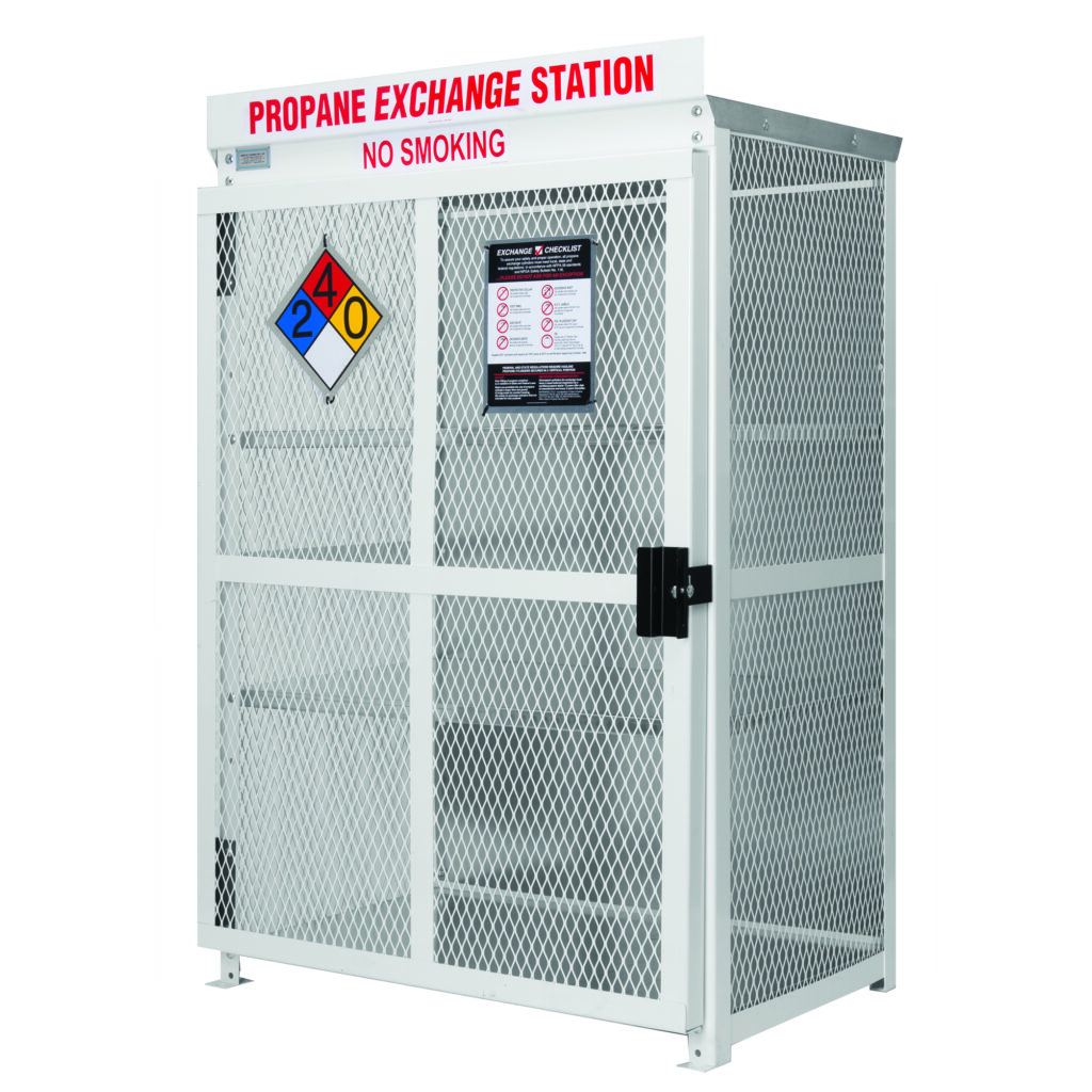 Propane Exchange Cage for 18 Grill Style Tanks, Storefront