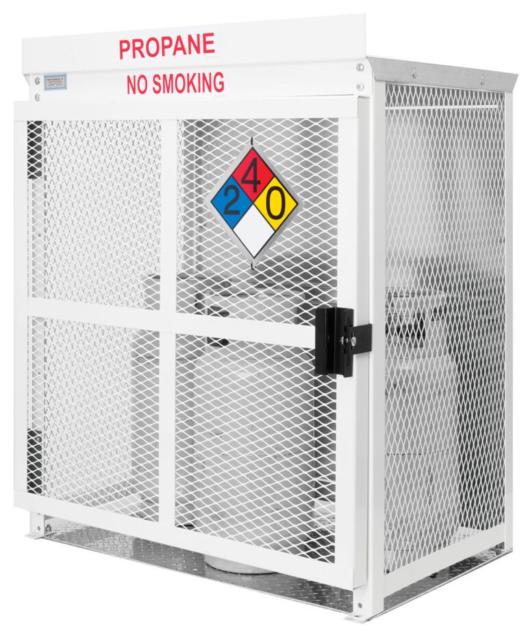 Tall Tank Propane Cage. Six 20lb to 60lb Upright Propane Tanks
